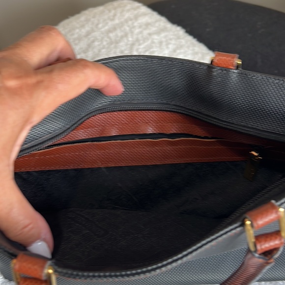 Bottega Veneta black purse with Brown handles - Picture 4 of 7